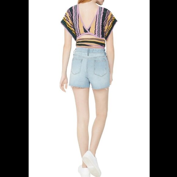 NWT BCBGeneration Crochet Wrap Knit Top - Picture 2 of 14